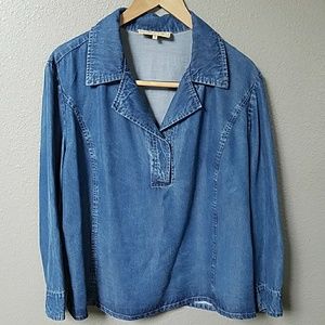 Cool slouchy denim top