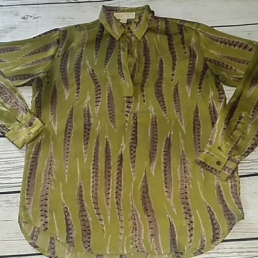 Michael Kors Olive Green Long Sleeve