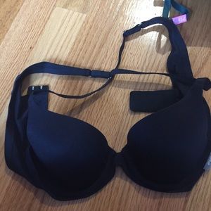 Aerie black lightly lined black bra 32A