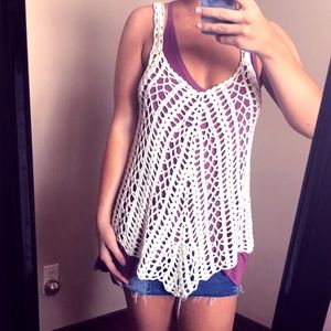 Beachy White Tank Top