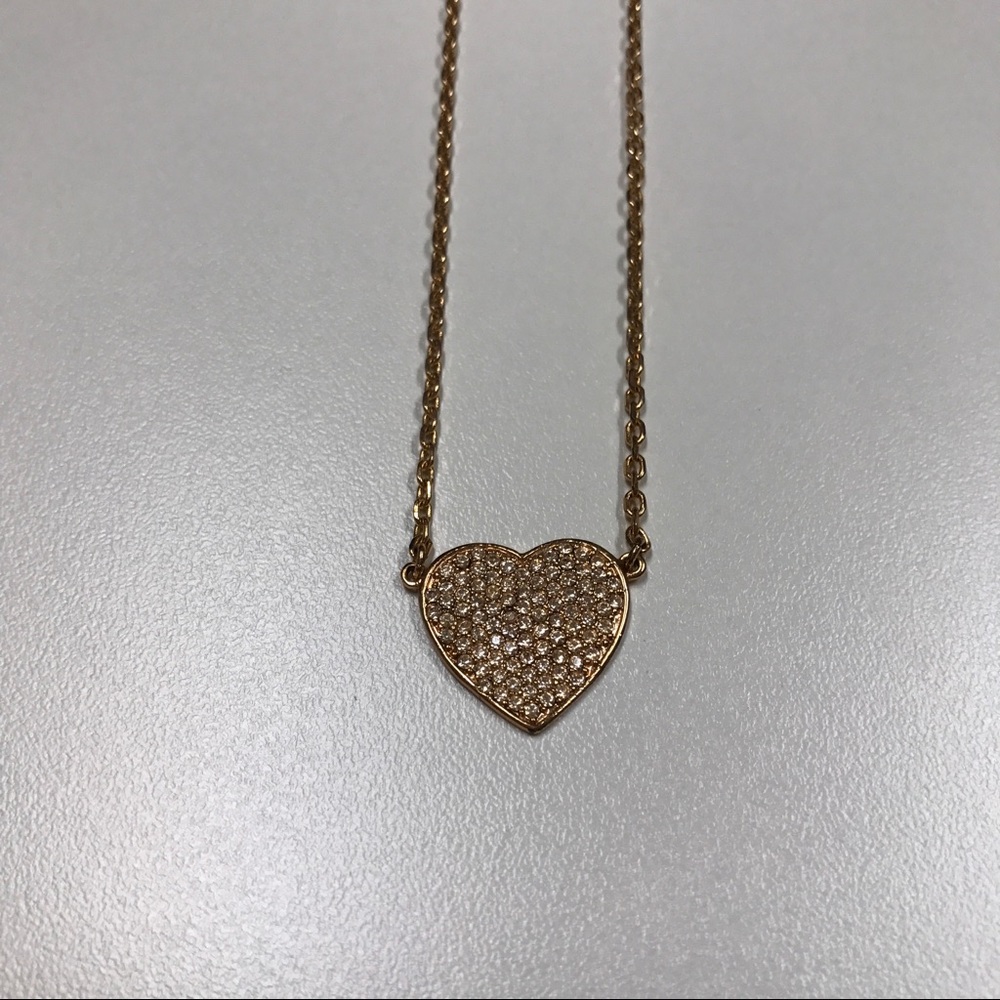 Michael Kors Rose Gold Heart Necklace