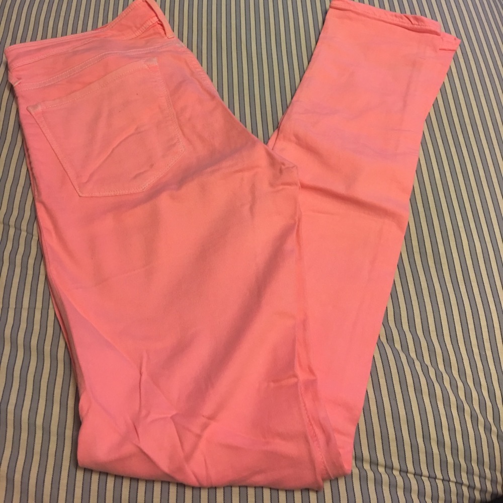 Jack Wills Neon Orange Super Skinny Jeans