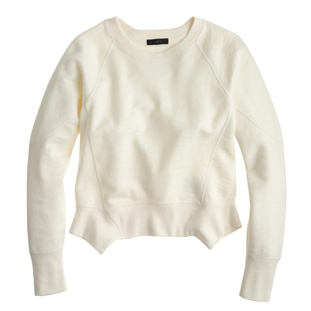 J. Crew | Seamed Peplum Sweatshirt