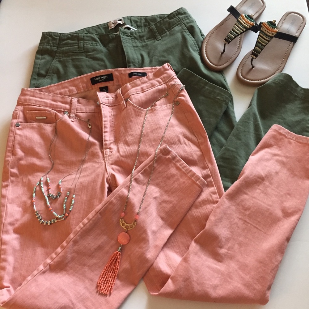 Outfit includes 2 pants and 2 necklaces.