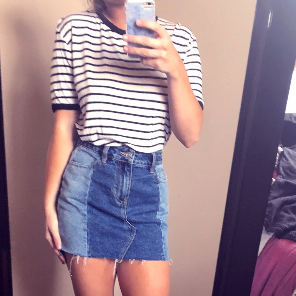 Striped Crop Top