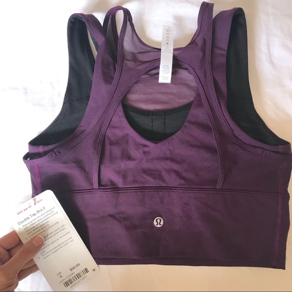 NWT Lulumemon Double Tap II Bra Top