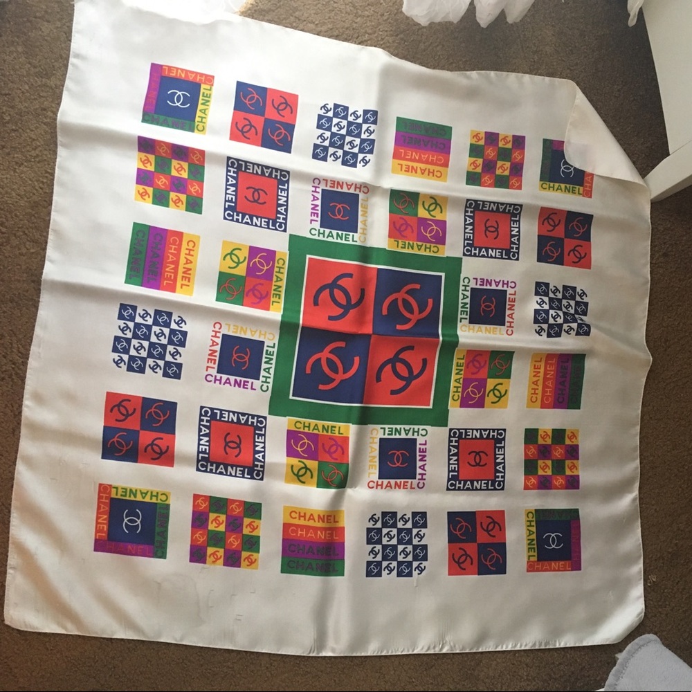 Authentic silk Chanel scarf