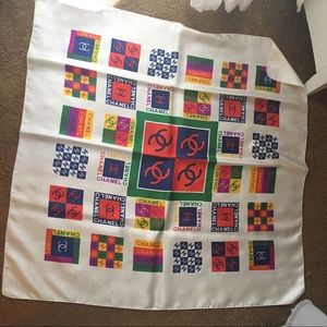 Authentic silk Chanel scarf