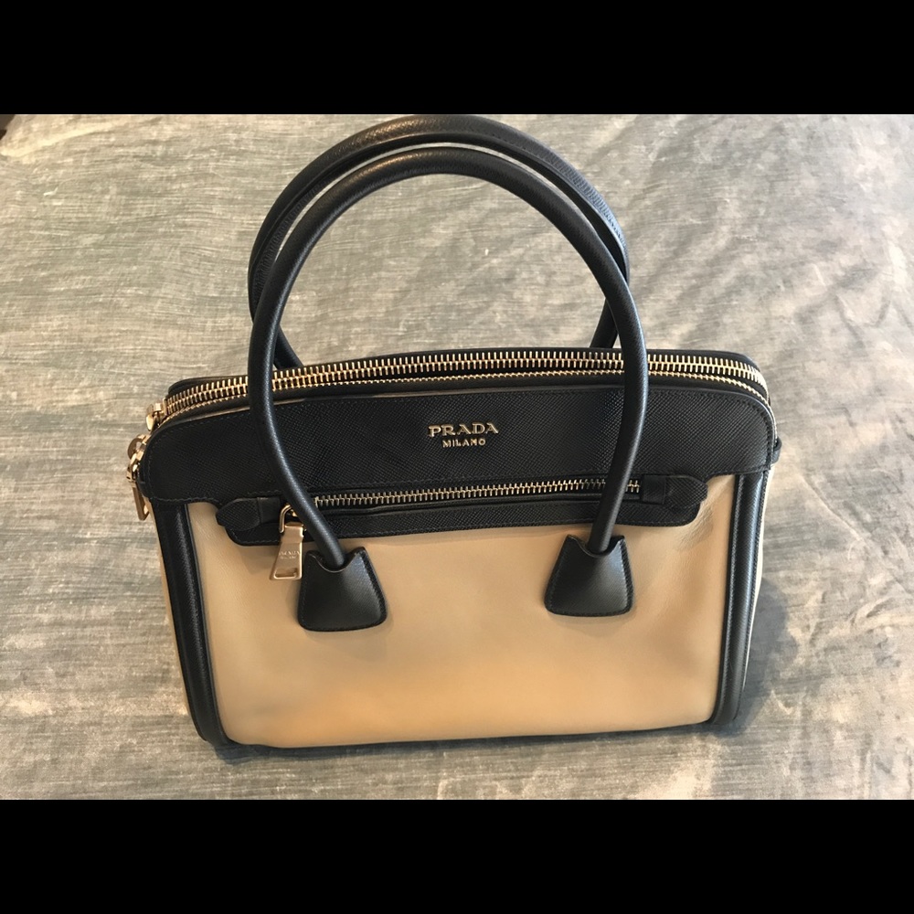 Prada Saffiano Medium Leather Tote