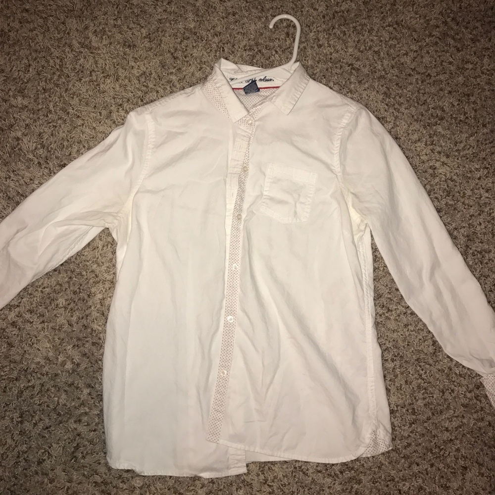 USPA long sleeve white button up.