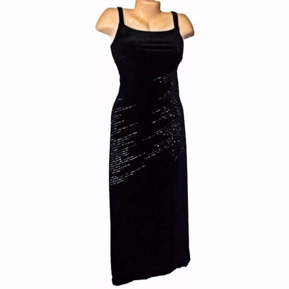 My Michelle Black Velvet Formal Dress - Picture 2 of 3