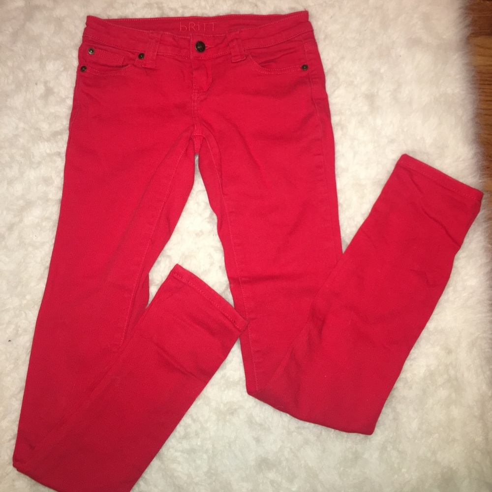 Red Skinny Jeans