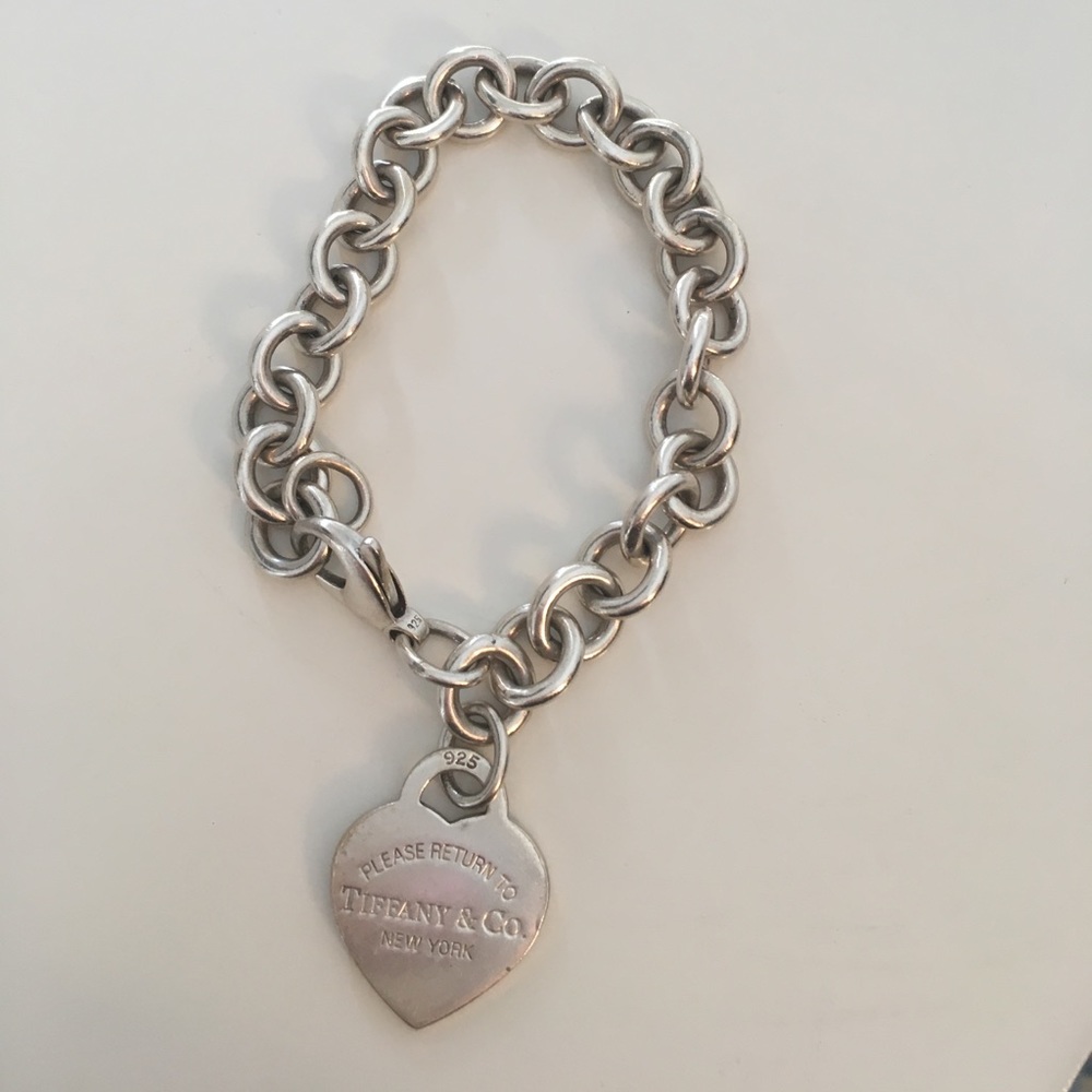 Tiffany and Co heart tag charm bracelet