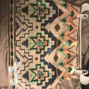 Aztec sequin skirt