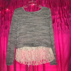 Sweater with Lace