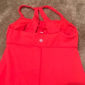 Red Lulu lemon top size 4