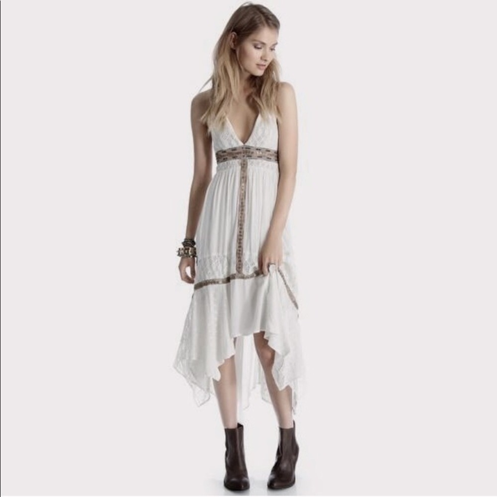 FREE PEOPLE Indian summer halter dress