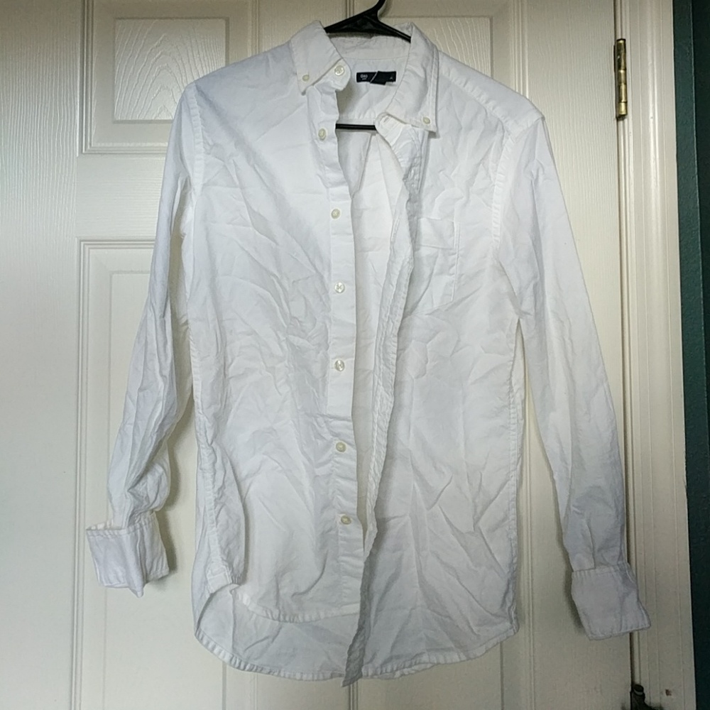 White button down