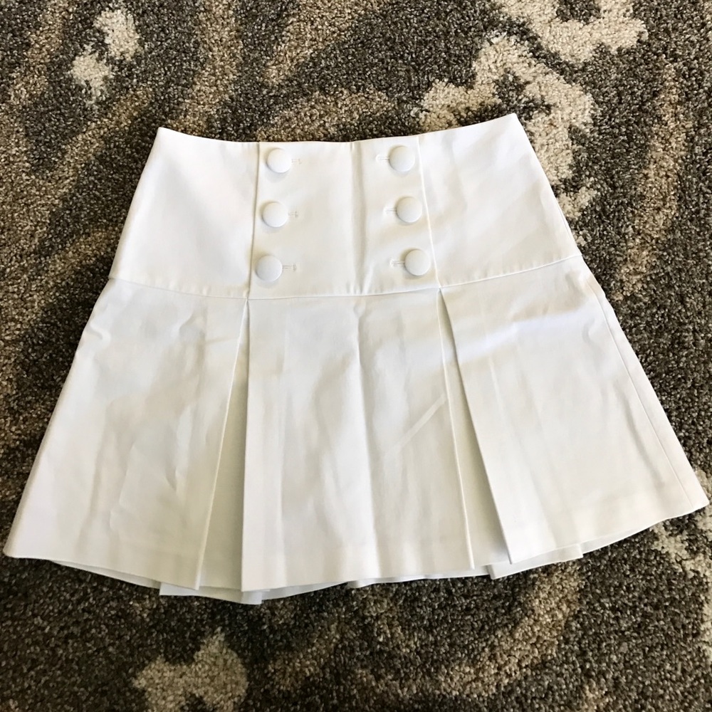 Red Valentino white sailor skirt
