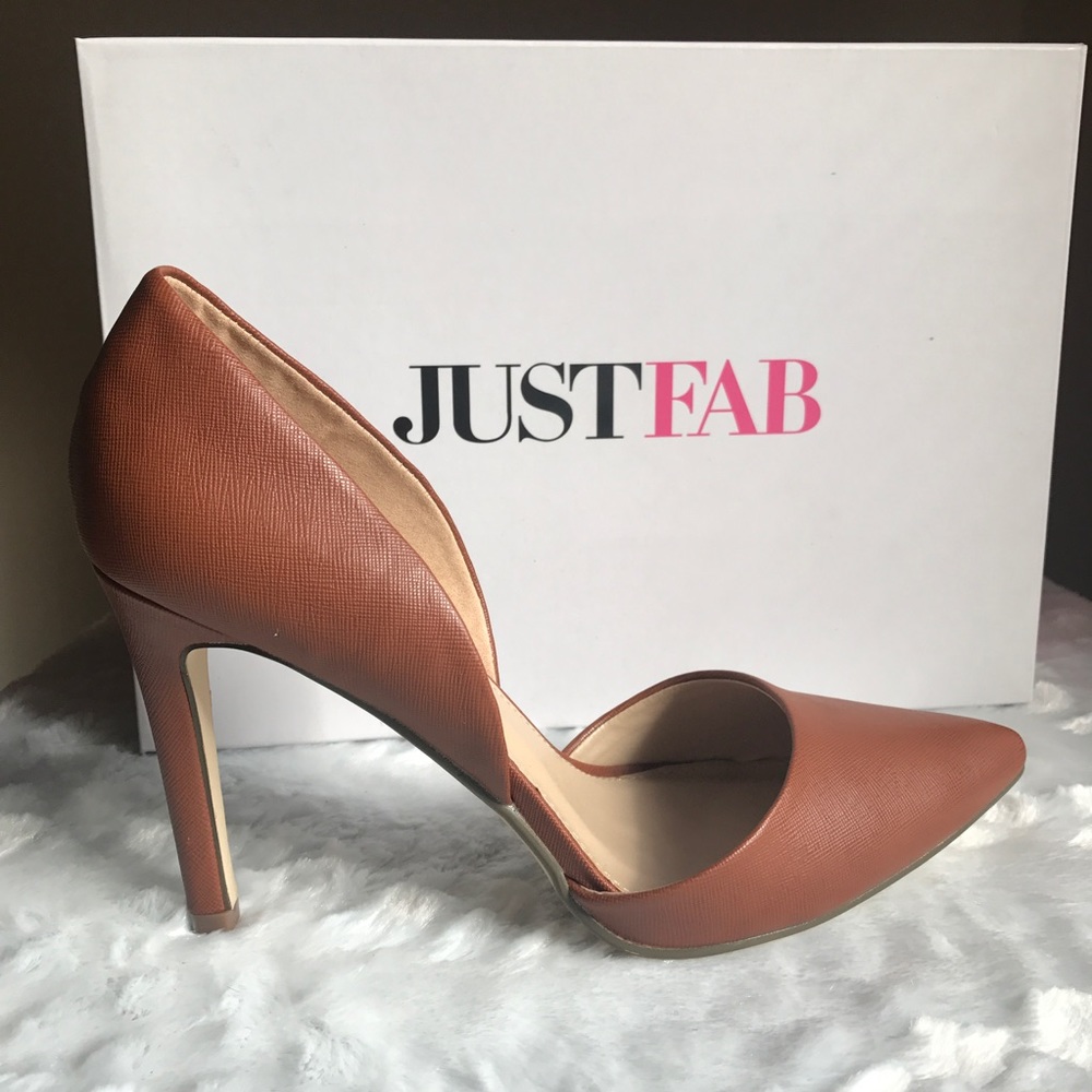 JUSTFAB Cognac Heels
