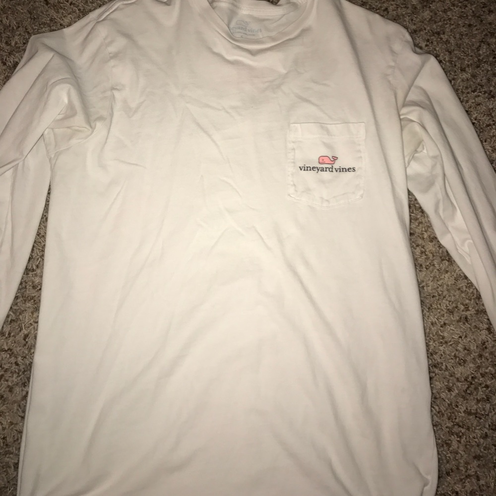 White long sleeve original Vineyard Vines shirt.