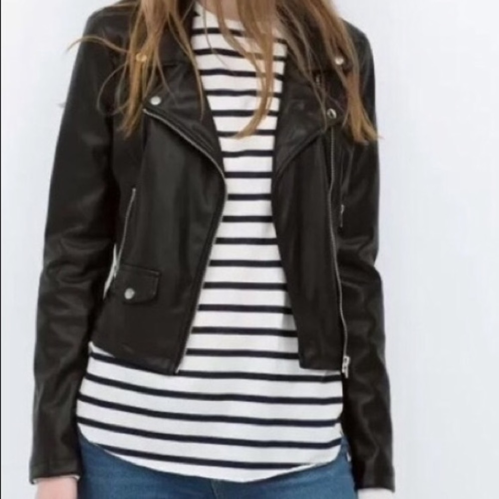 Miranda and Moca faux leather jacket