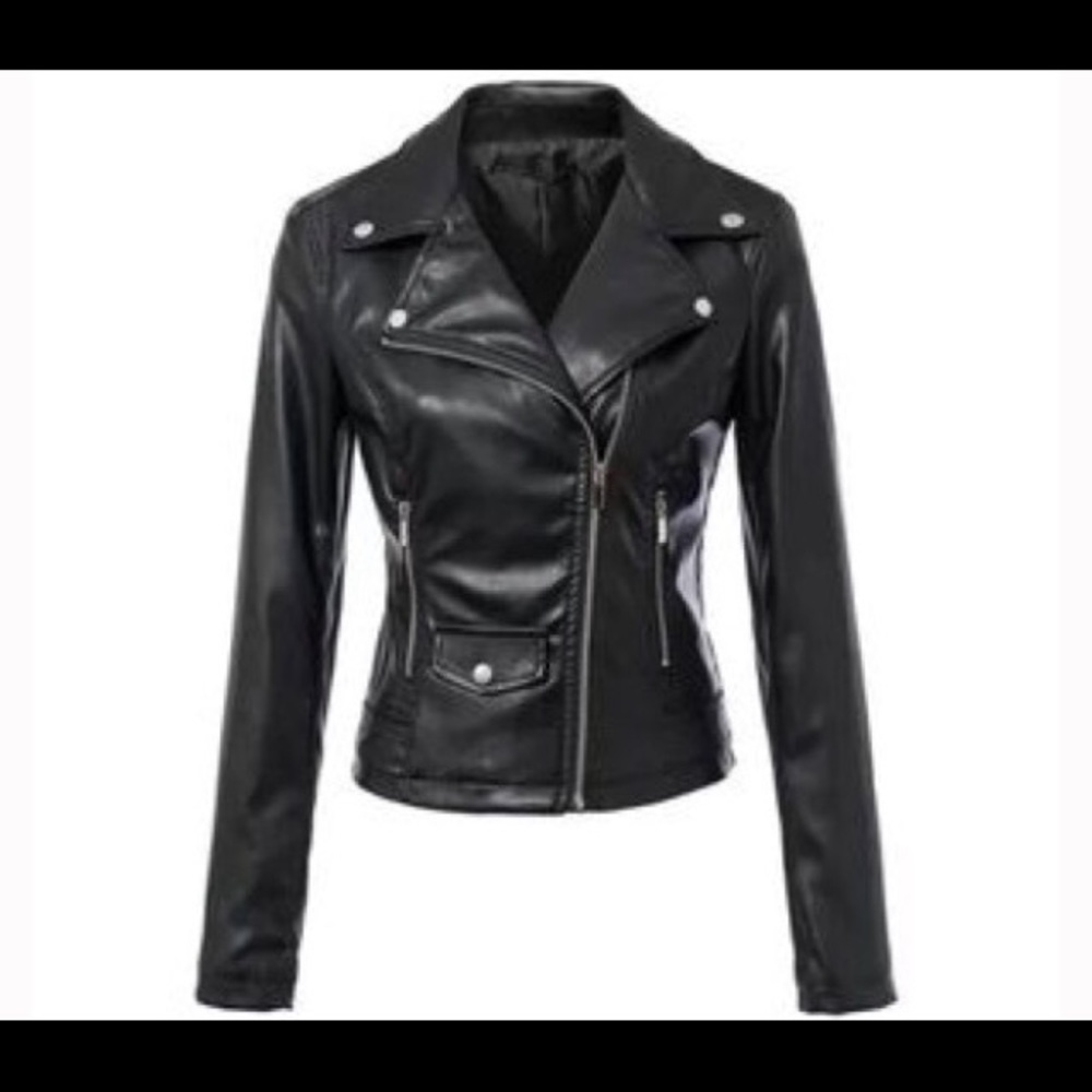 Miranda and Moca faux leather jacket - Picture 3 of 5