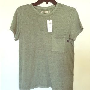 Abercrombie and Fitch Green T Shirt with Pocket