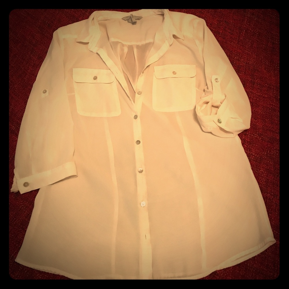 Sheer Ivory Blouse