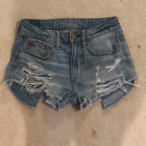 HIGH WAISTED JEAN SHORTS