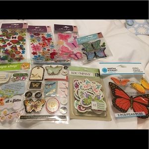 Scrapbooking or Card-making Stickers BUTTERFLIES