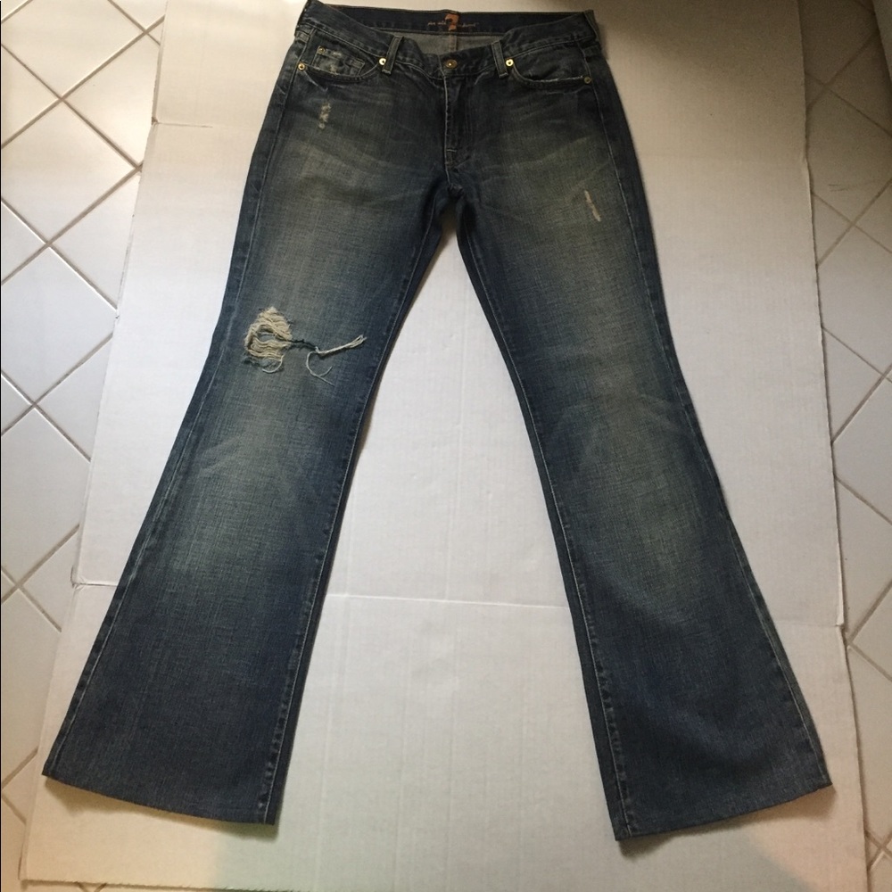 👖7 For All Mankind Women's distressed Jeans (31)