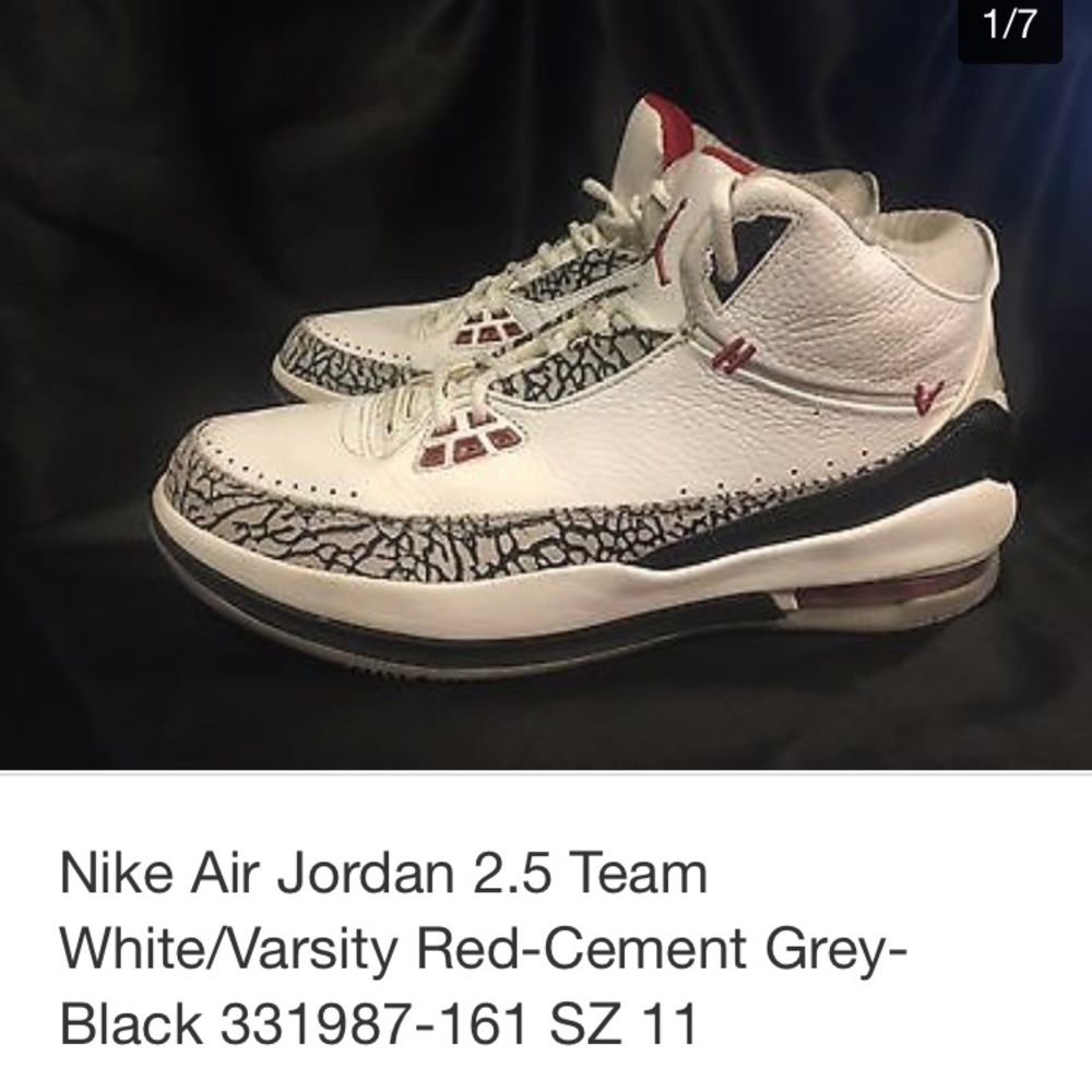 Nike Air Jordan 2.5 Team White/Vars Red-Grey-Black