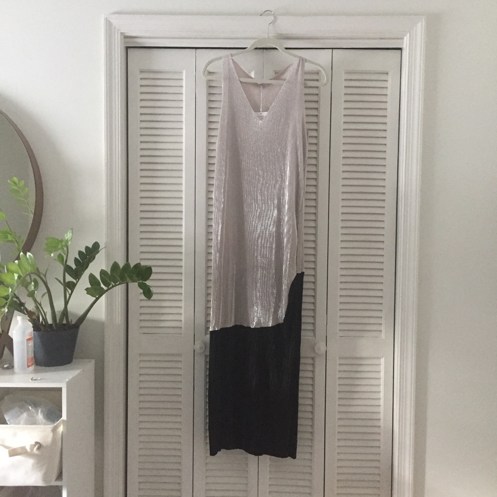 Zara black and silver dress