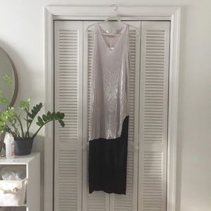 Zara black and silver dress