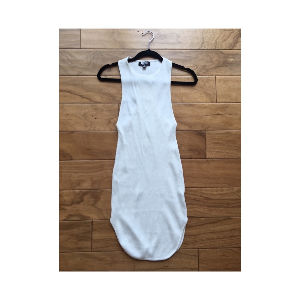 Casual white summer dress