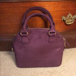 Maroon Handbag With Cross-body Strap