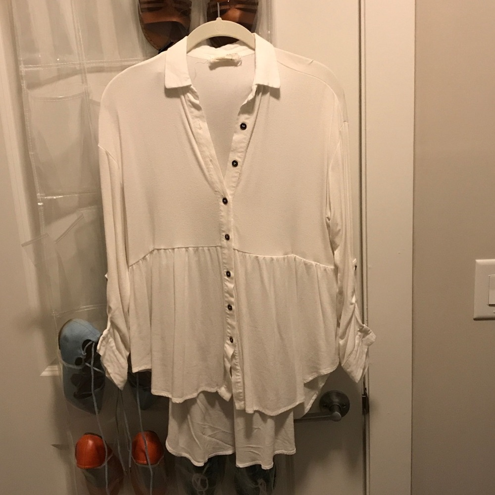 White Anthropologie shirt
