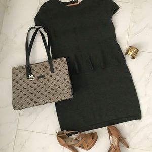 Peplum Sweater Dress