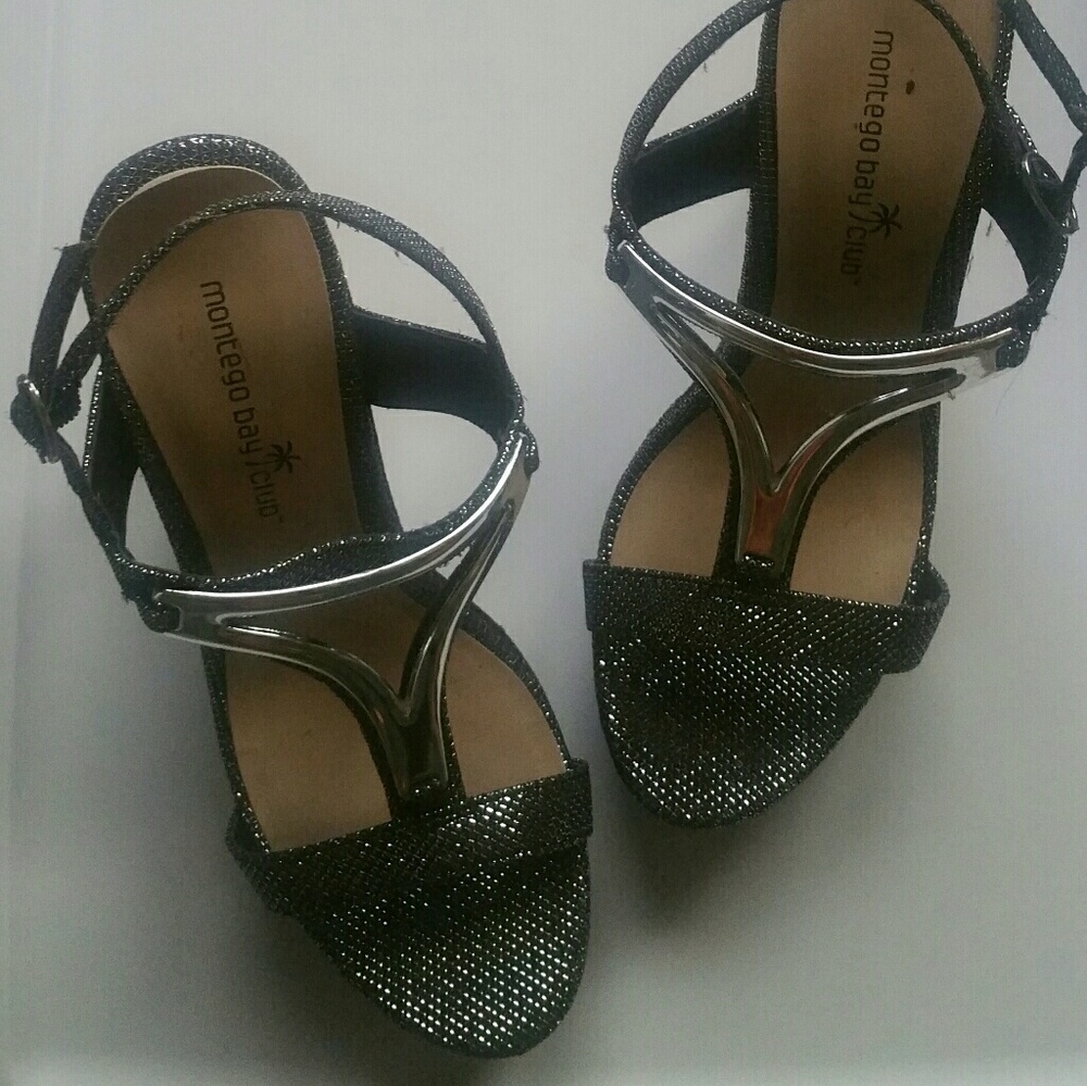 Montego Bay club bling wedges
