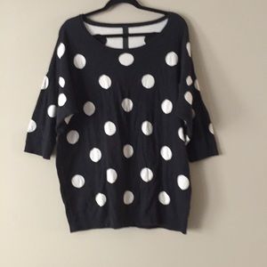 Polka Dot Plus Size Sweater