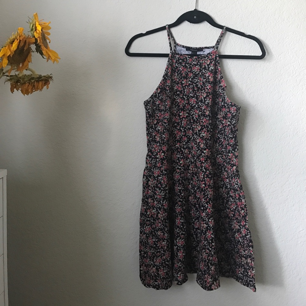 Halter top skater dress