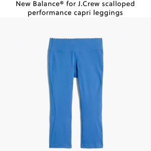 New Balance bright blue cropped yoga pants