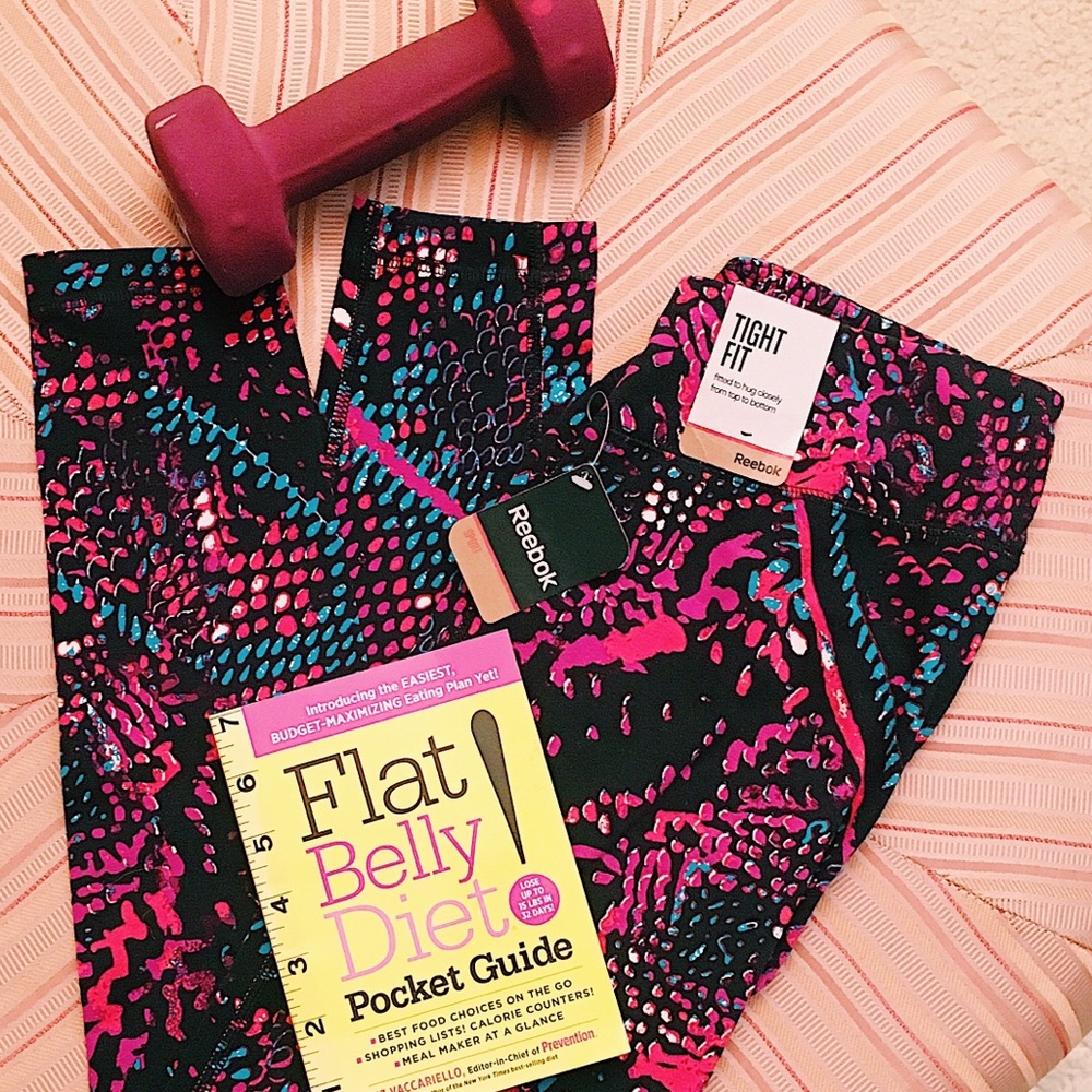Reebok leggings gym athletic pants gift set NWT