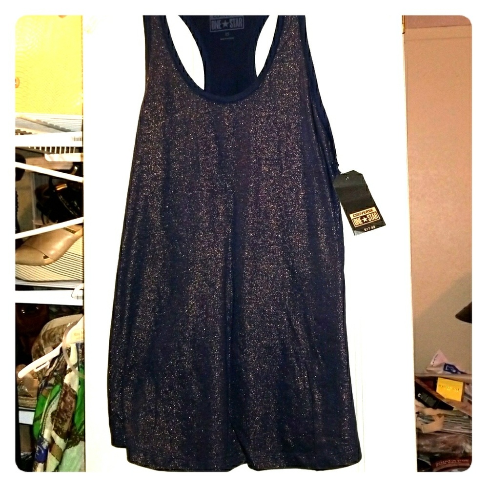 Black and gold tank top