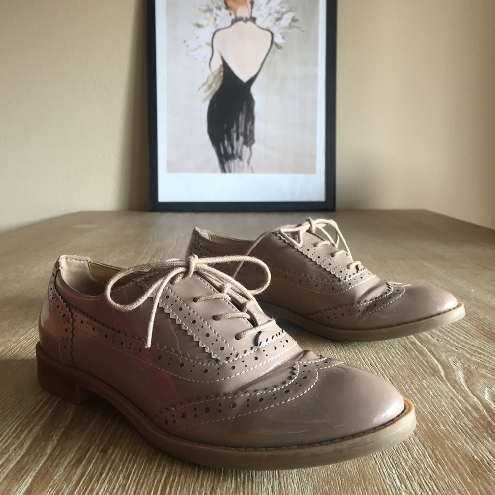 Blush Taupe "Nude" Oxfords