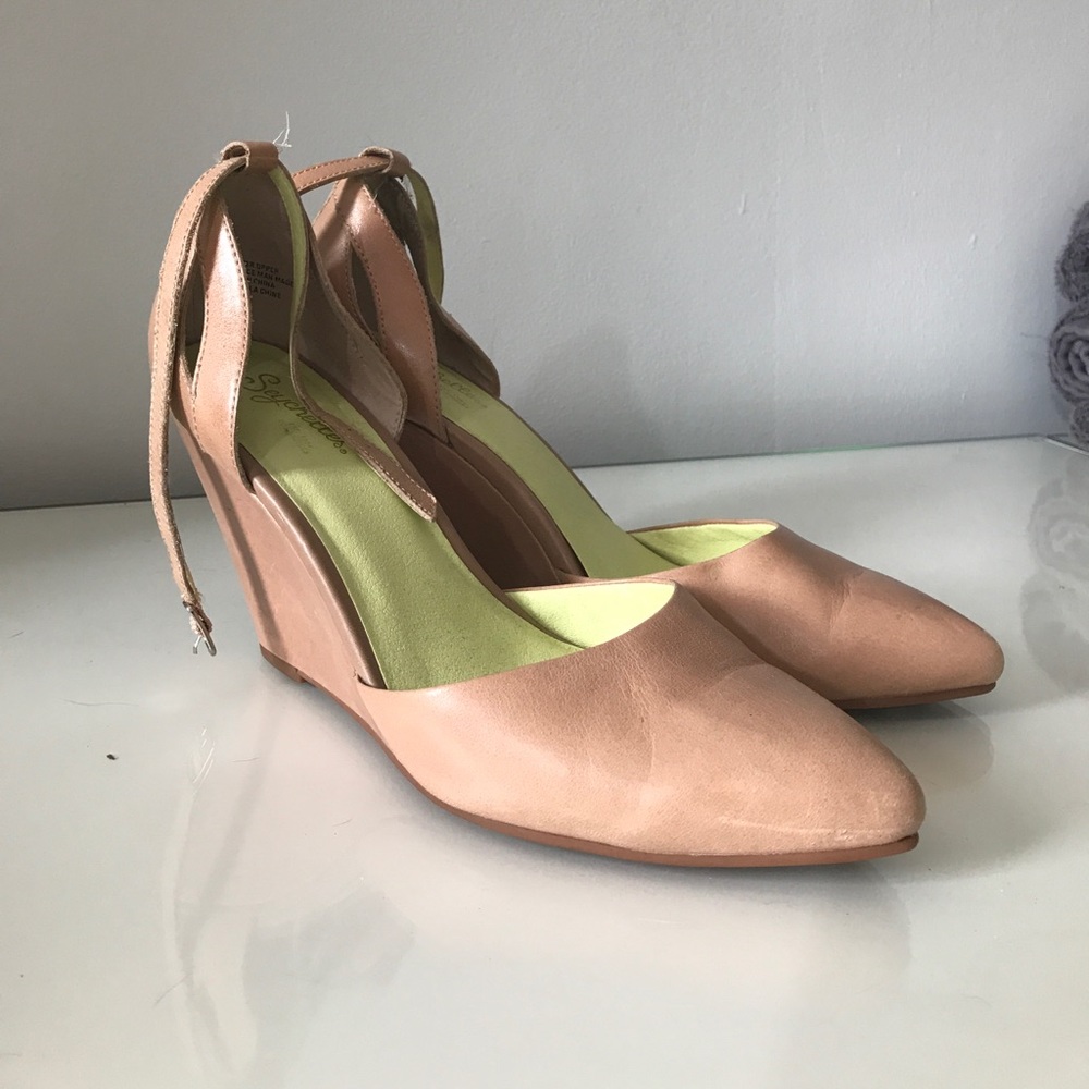 Seychelles nude wedges 9
