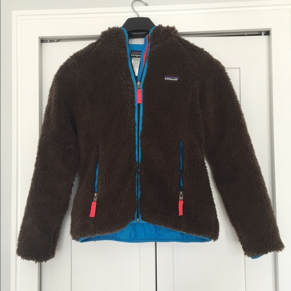 Cozy brown Patagonia fleece Hooded jacket