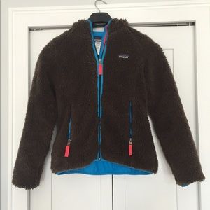 Cozy brown Patagonia fleece Hooded jacket