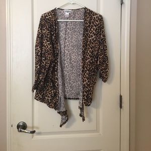 Leopard print shrug